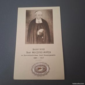 Antiques: Estampa con reliquia - Brat Mucjusz Marja